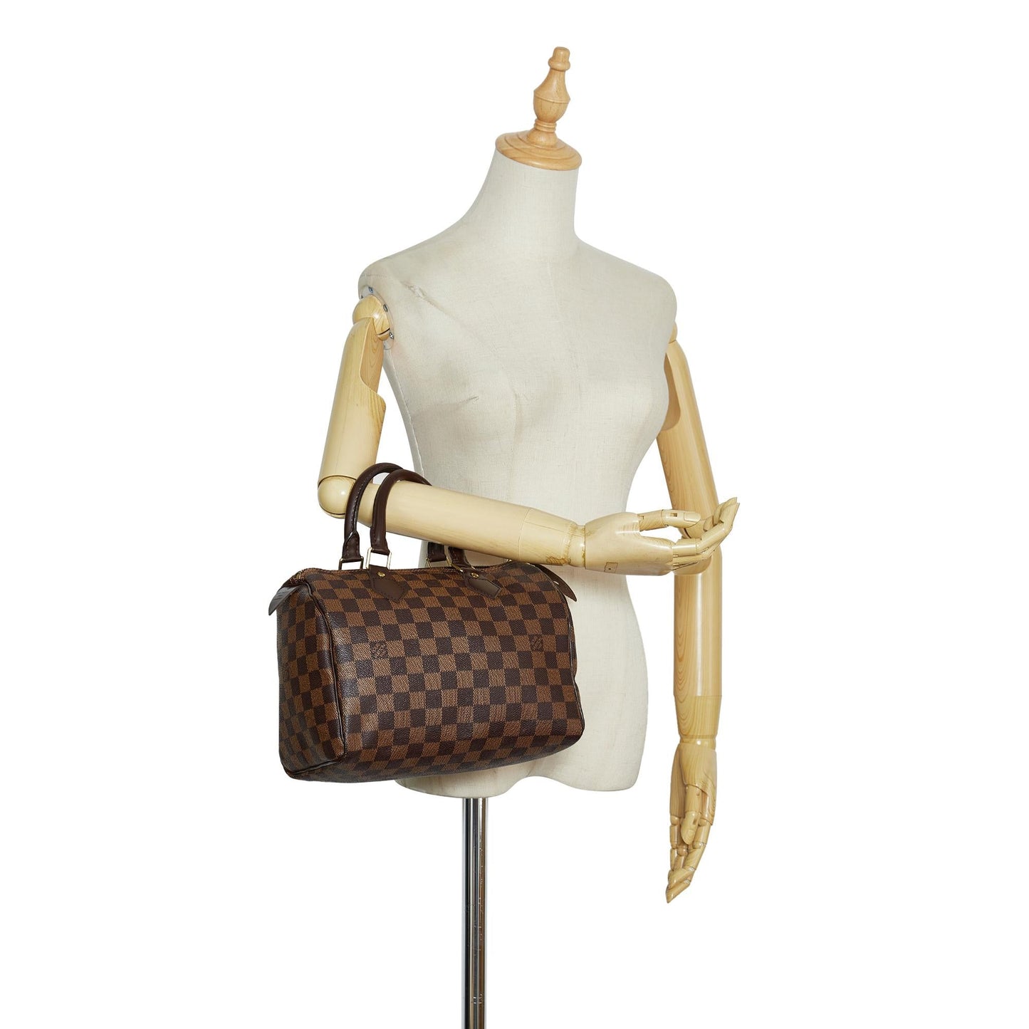 Louis Vuitton Damier Ebene Speedy 25 (SHG-CJr4Wy)