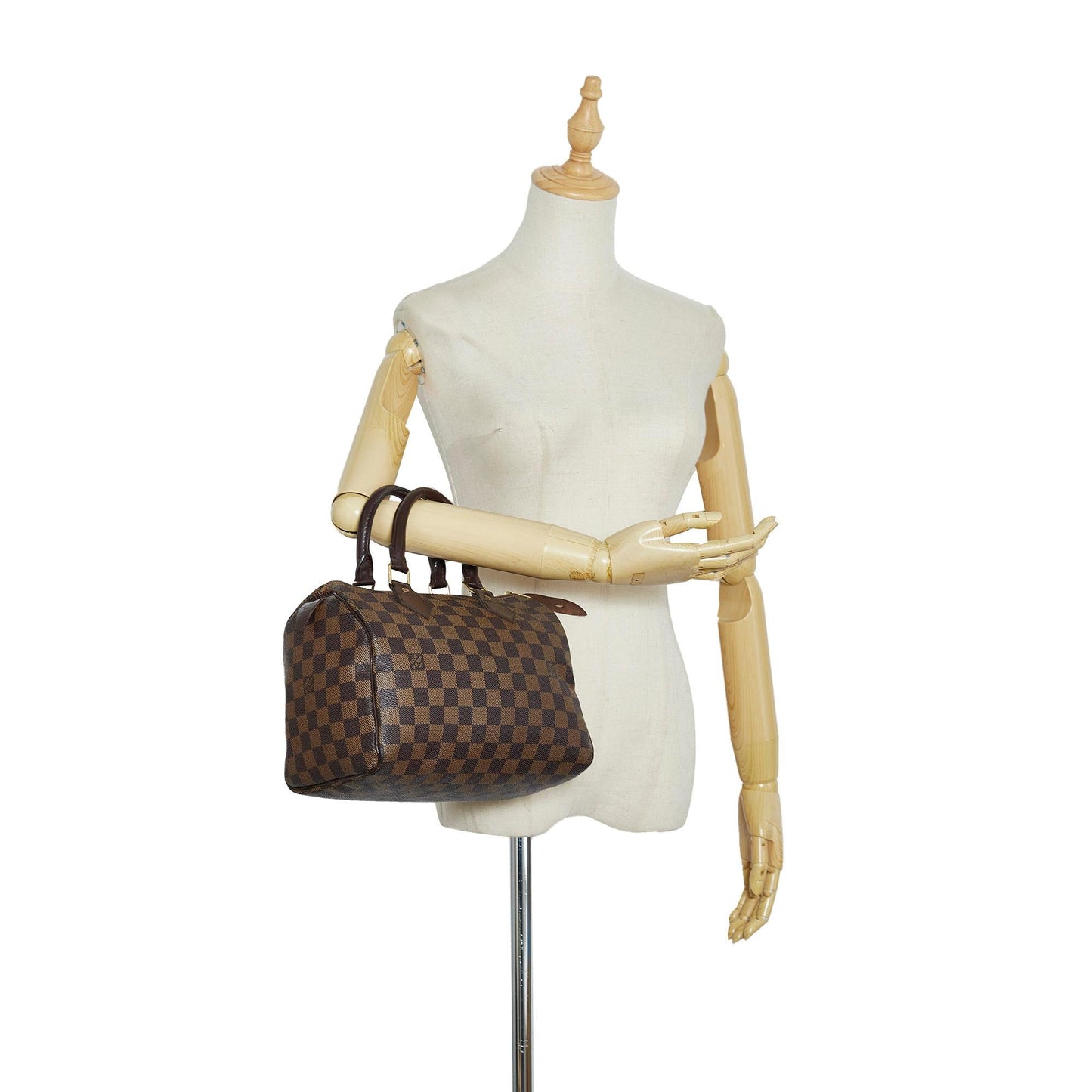 Louis Vuitton Damier Ebene Speedy 25 (SHG-ruimQf)