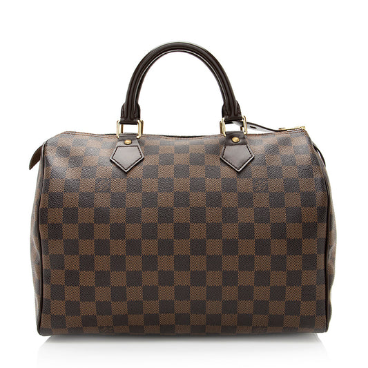 Louis Vuitton Damier Ebene Speedy 30 Satchel (SHF-20379)