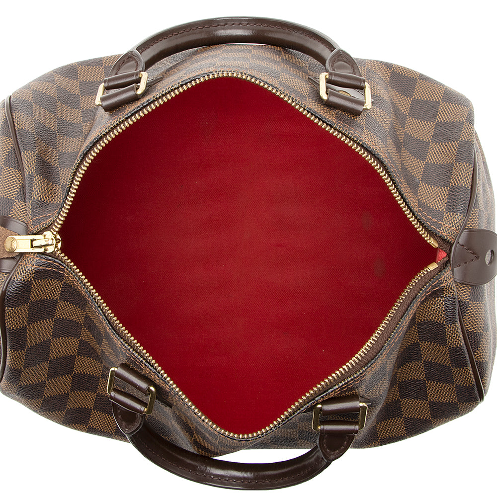 Louis Vuitton Damier Ebene Speedy 30 Satchel (SHF-20379)