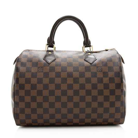 Louis Vuitton Damier Ebene Speedy 30 Satchel (SHF-20847)