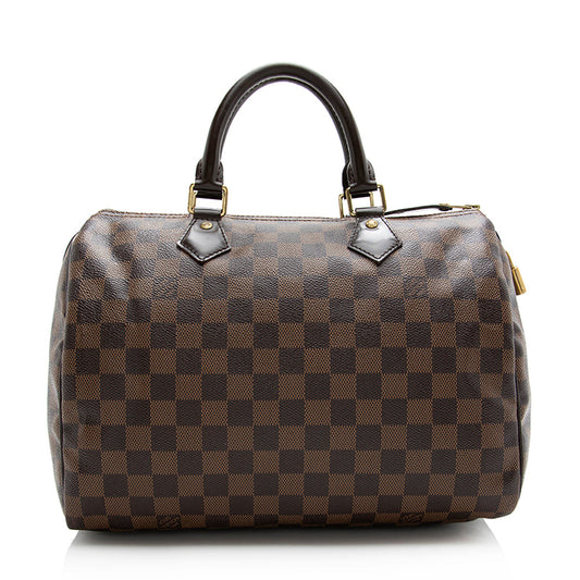 Louis Vuitton Damier Ebene Speedy 30 Satchel (SHF-21204)