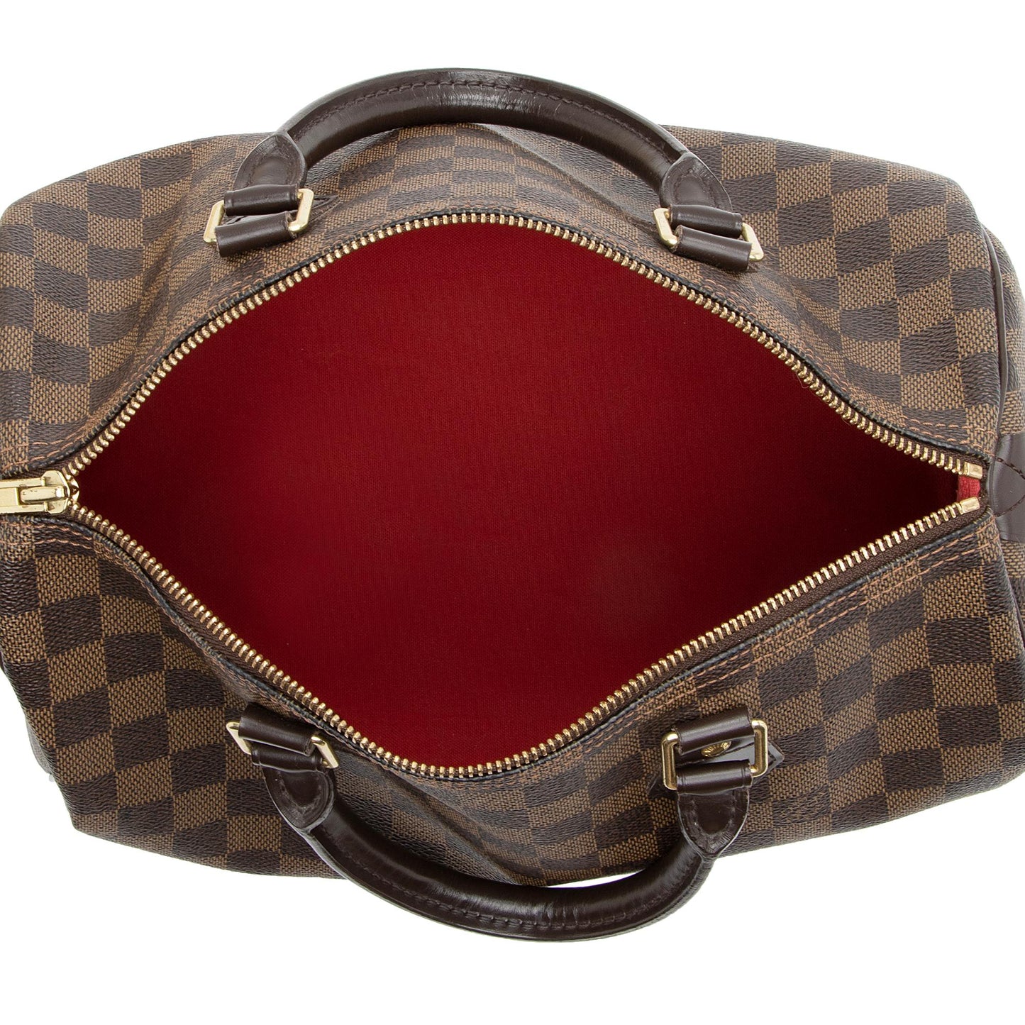 Louis Vuitton Damier Ebene Speedy 30 Satchel (SHF-23071)