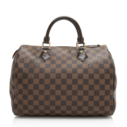 Louis Vuitton Damier Ebene Speedy 30 Satchel (SHF-iP09MB)