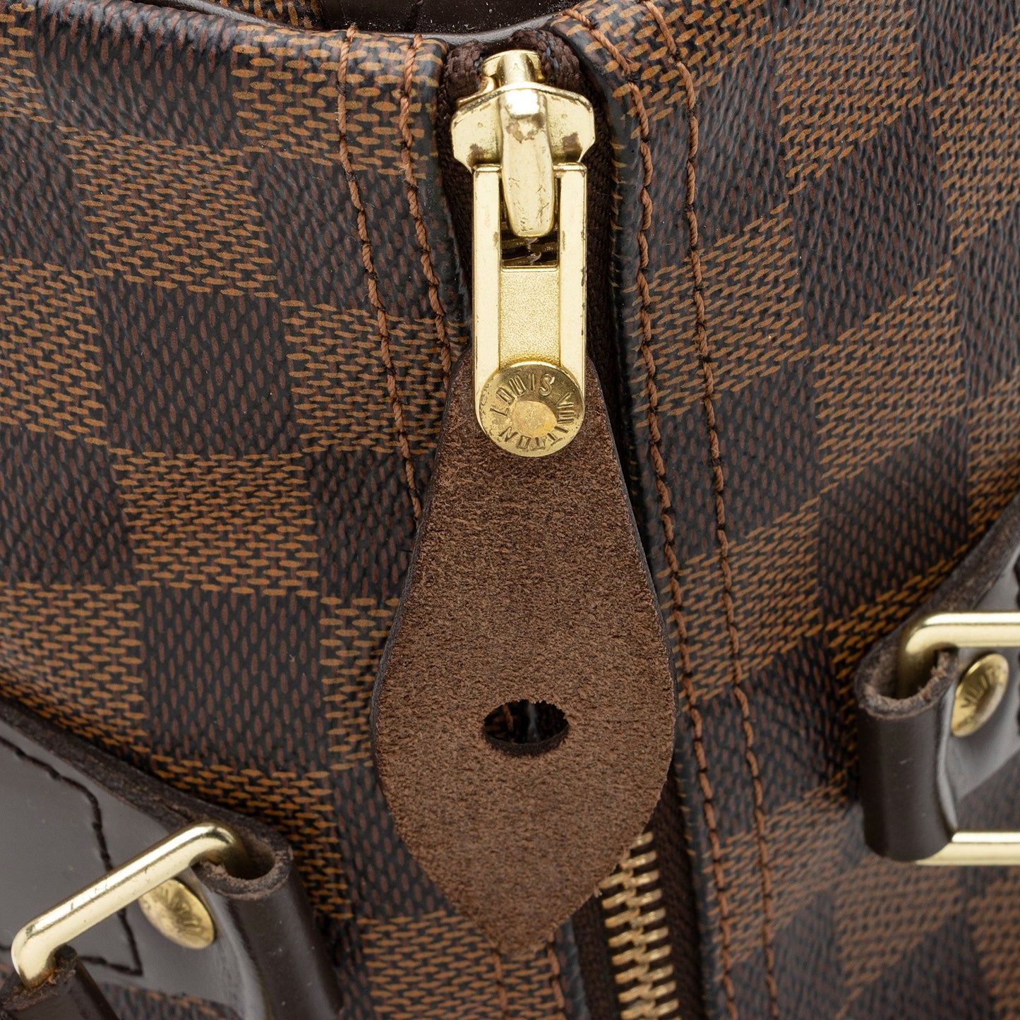 Louis Vuitton Damier Ebene Speedy 30 Satchel (SHF-nem96E)