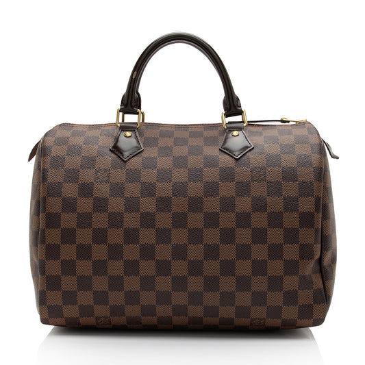 Louis Vuitton Damier Ebene Speedy 30 Satchel (SHF-oAFle2)