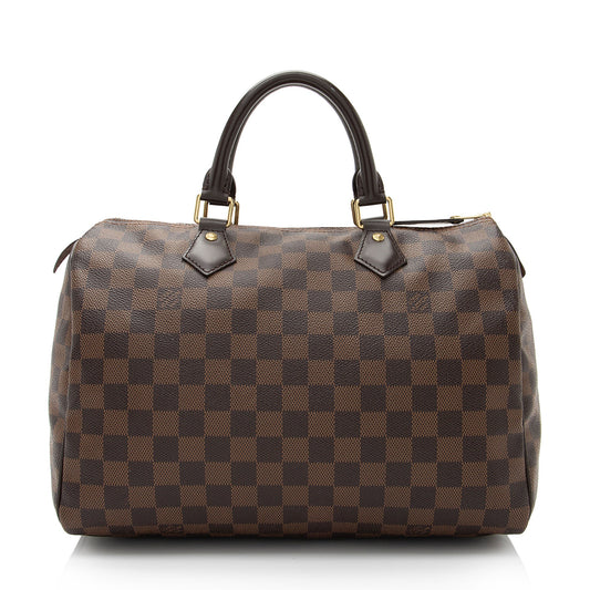 Louis Vuitton Damier Ebene Speedy 30 Satchel (SHF-woWUpp)
