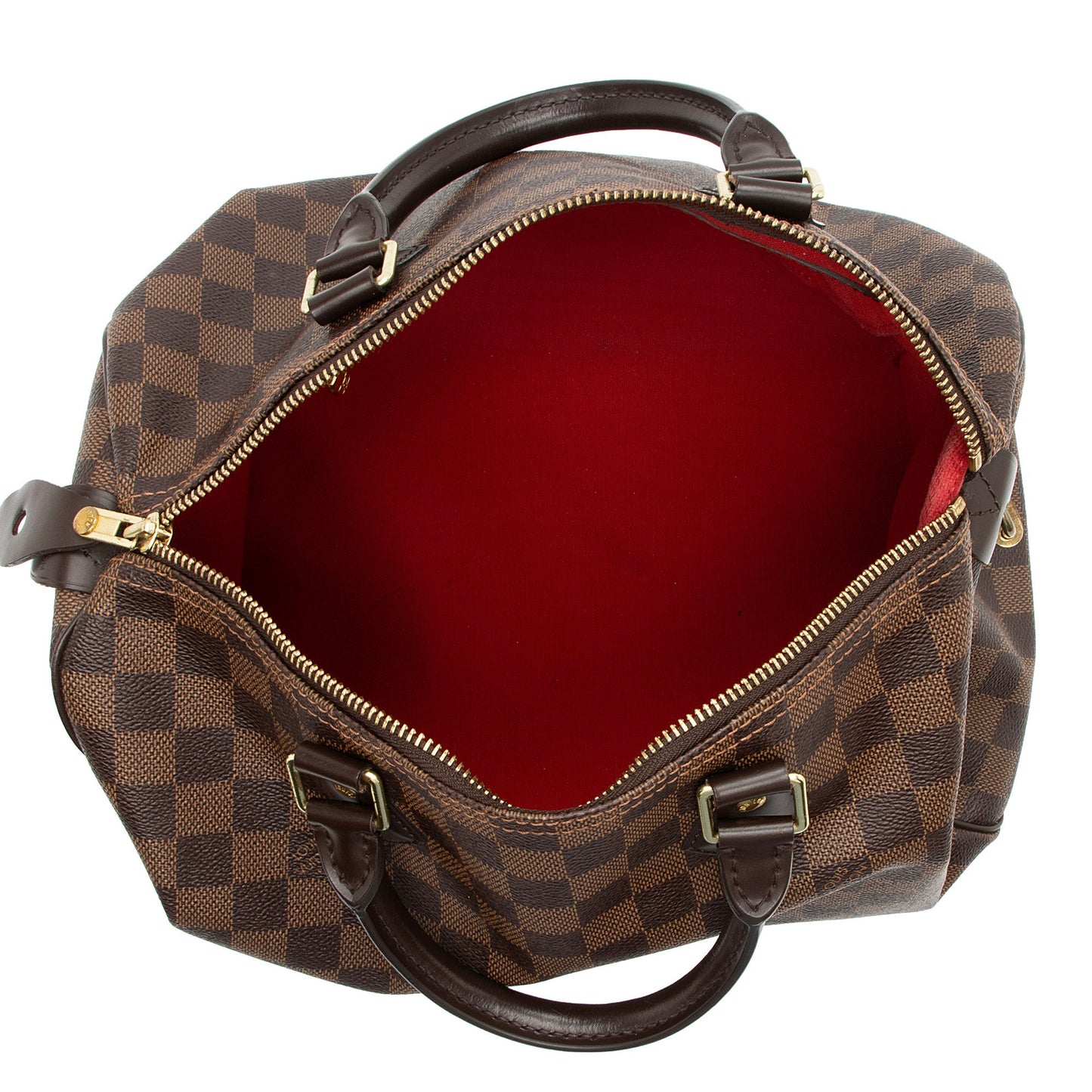 Louis Vuitton Damier Ebene Speedy 30 Satchel (SHF-5qSy2b)