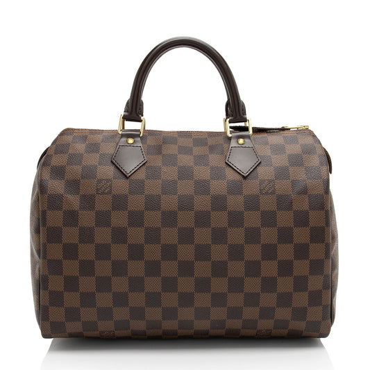 Louis Vuitton Damier Ebene Speedy 30 Satchel (SHF-6Nm8yp)
