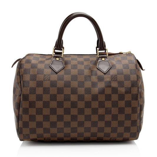 Louis Vuitton Damier Ebene Speedy 30 Satchel (SHF-WvnBvw)