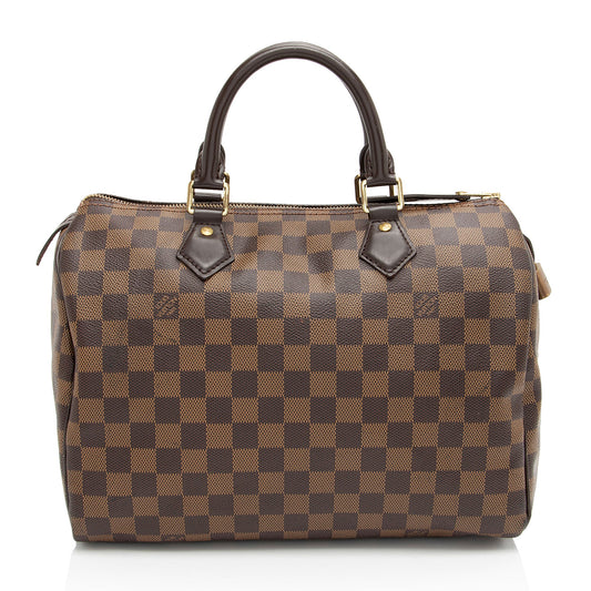 Louis Vuitton Damier Ebene Speedy 30 Satchel (SHF-bTjaCO)