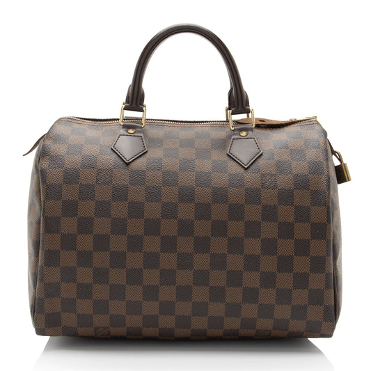 Louis Vuitton Damier Ebene Speedy 30 Satchel (SHF-WINRXn)