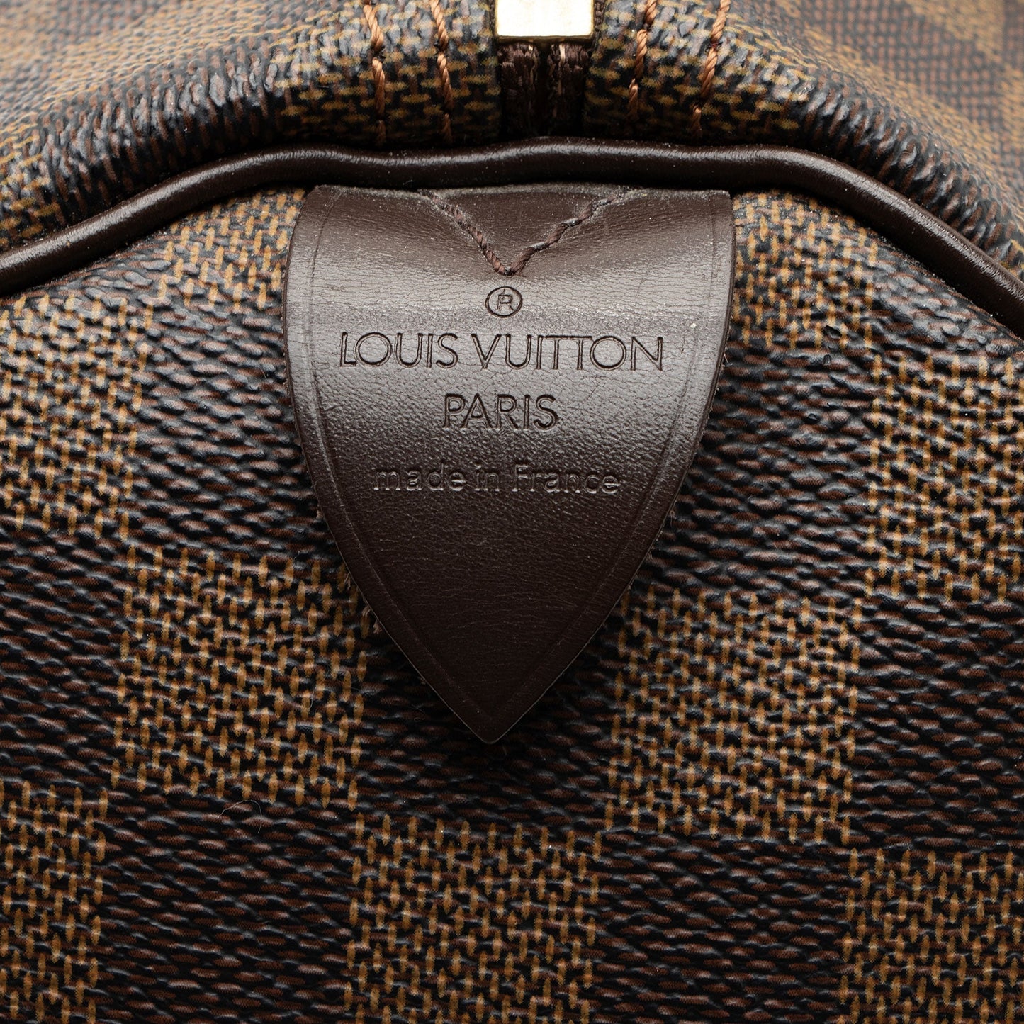 Louis Vuitton Damier Ebene Speedy 30 Satchel