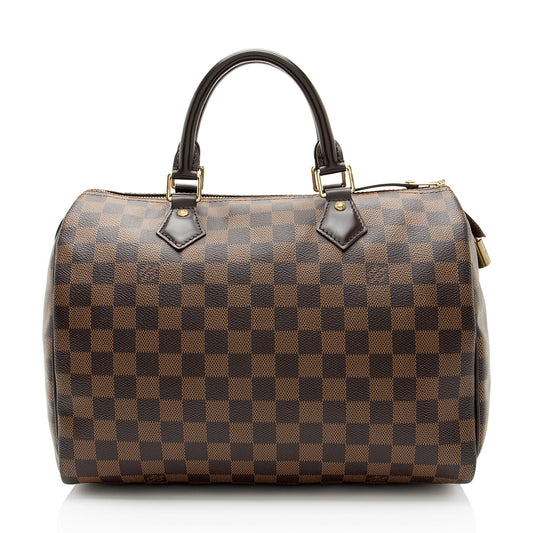 Louis Vuitton Damier Ebene Speedy 30 Satchel (SHF-K0QhVH)