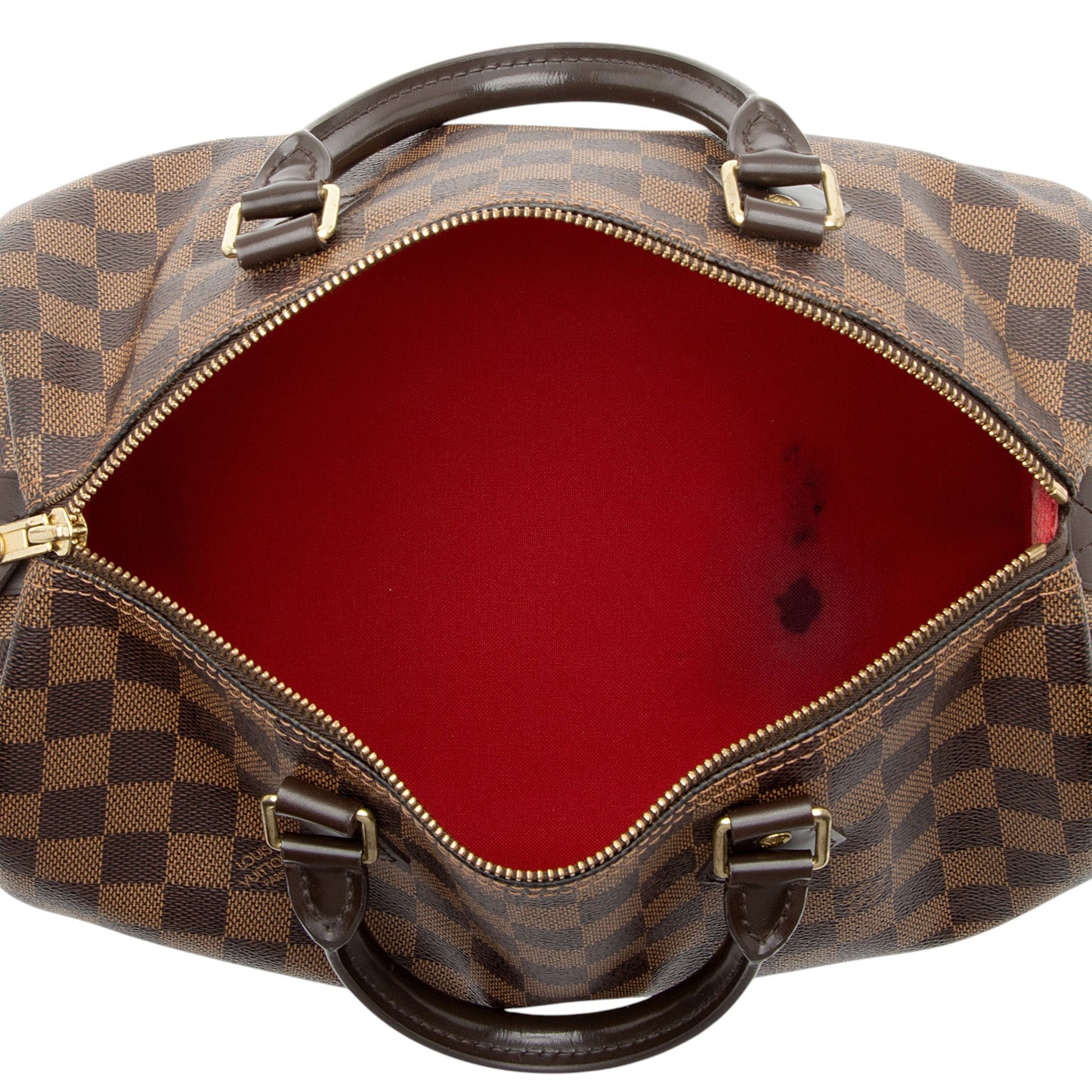 Louis Vuitton Damier Ebene Speedy 30 Satchel (SHF-K0QhVH)