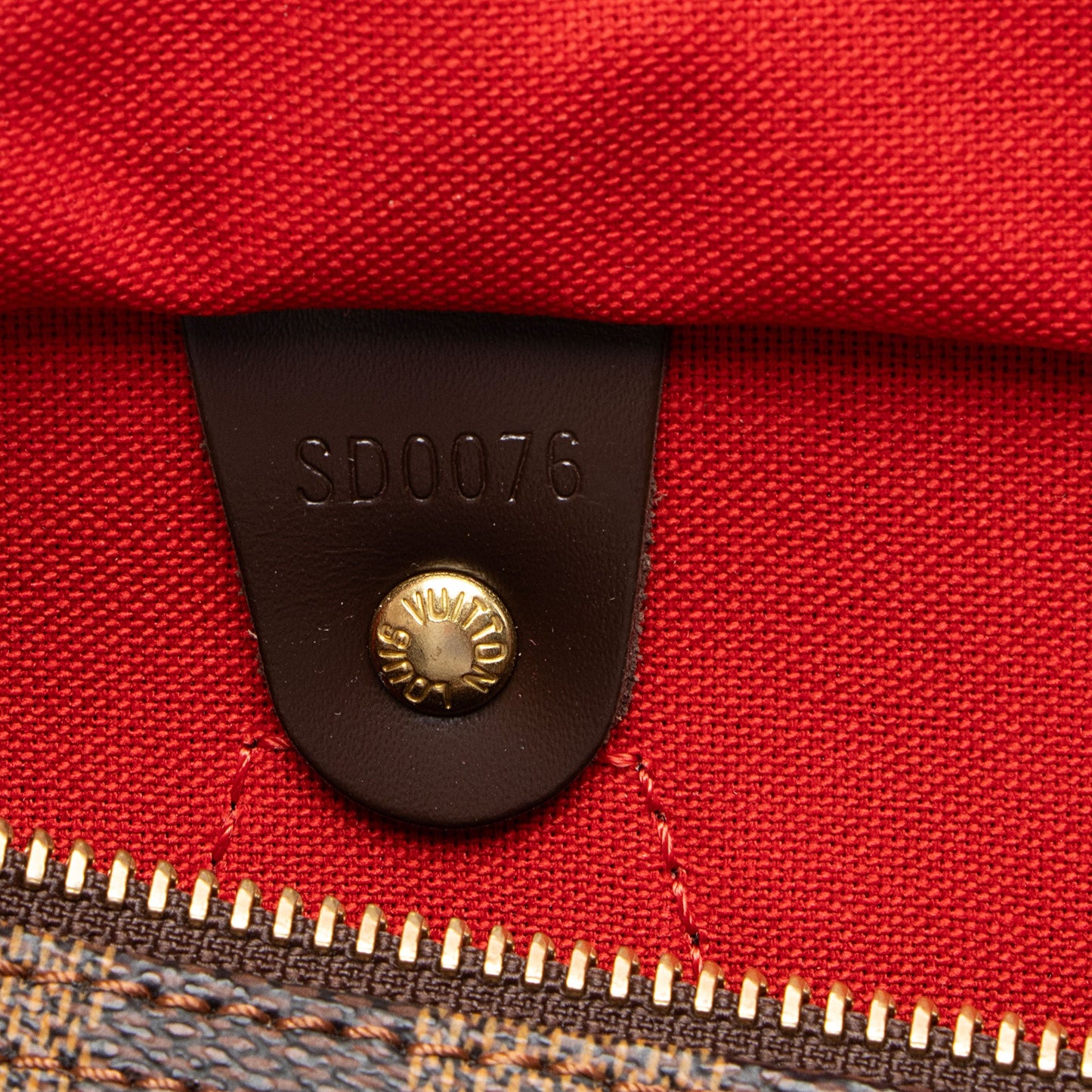 Louis Vuitton Damier Ebene Speedy 30 Satchel