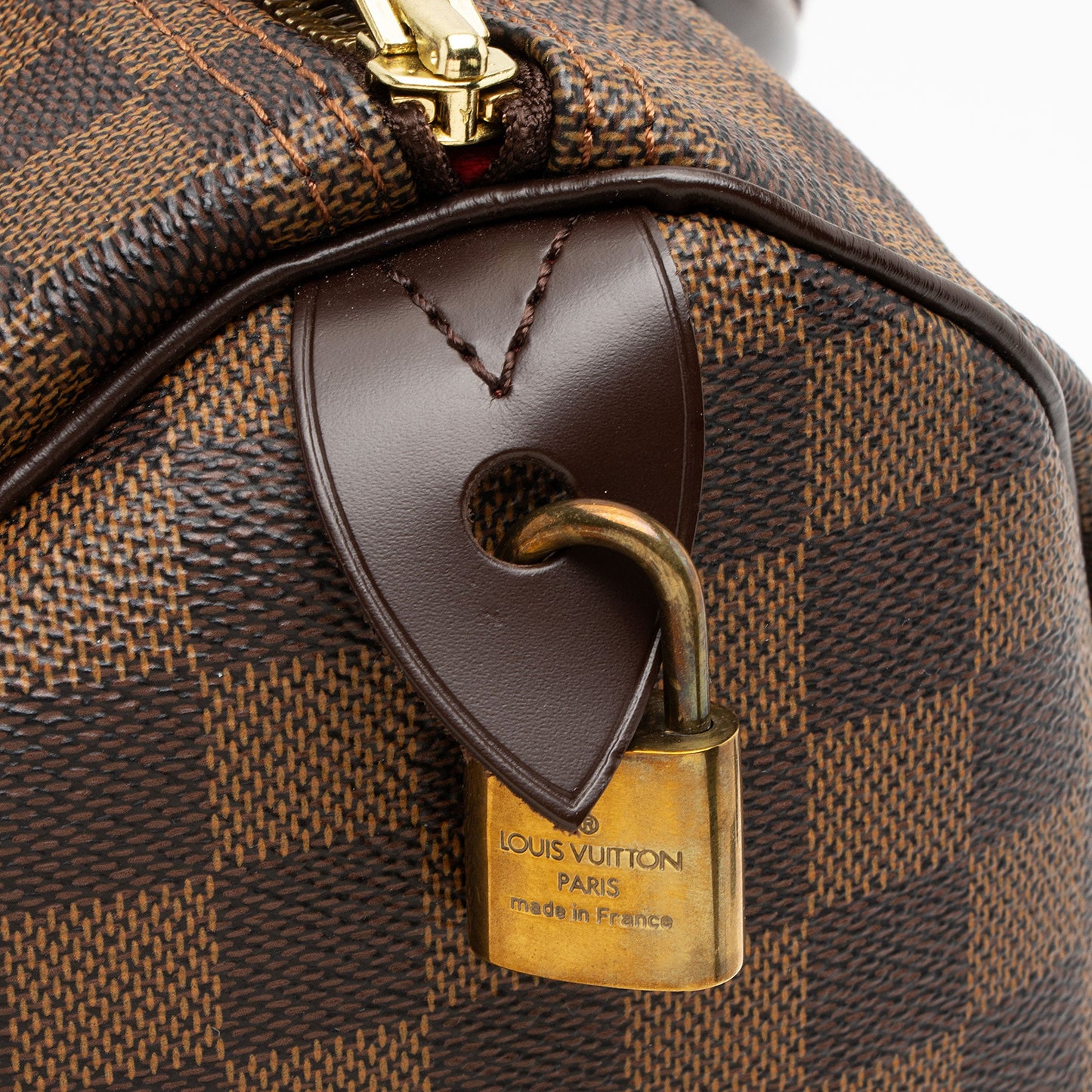 Louis Vuitton Damier Ebene Speedy 30 Satchel