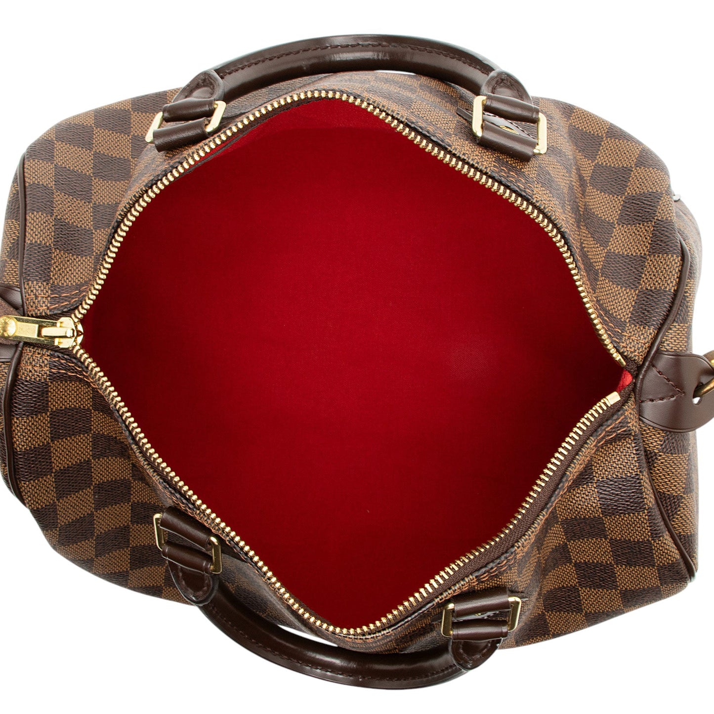 Louis Vuitton Damier Ebene Speedy 30 Satchel