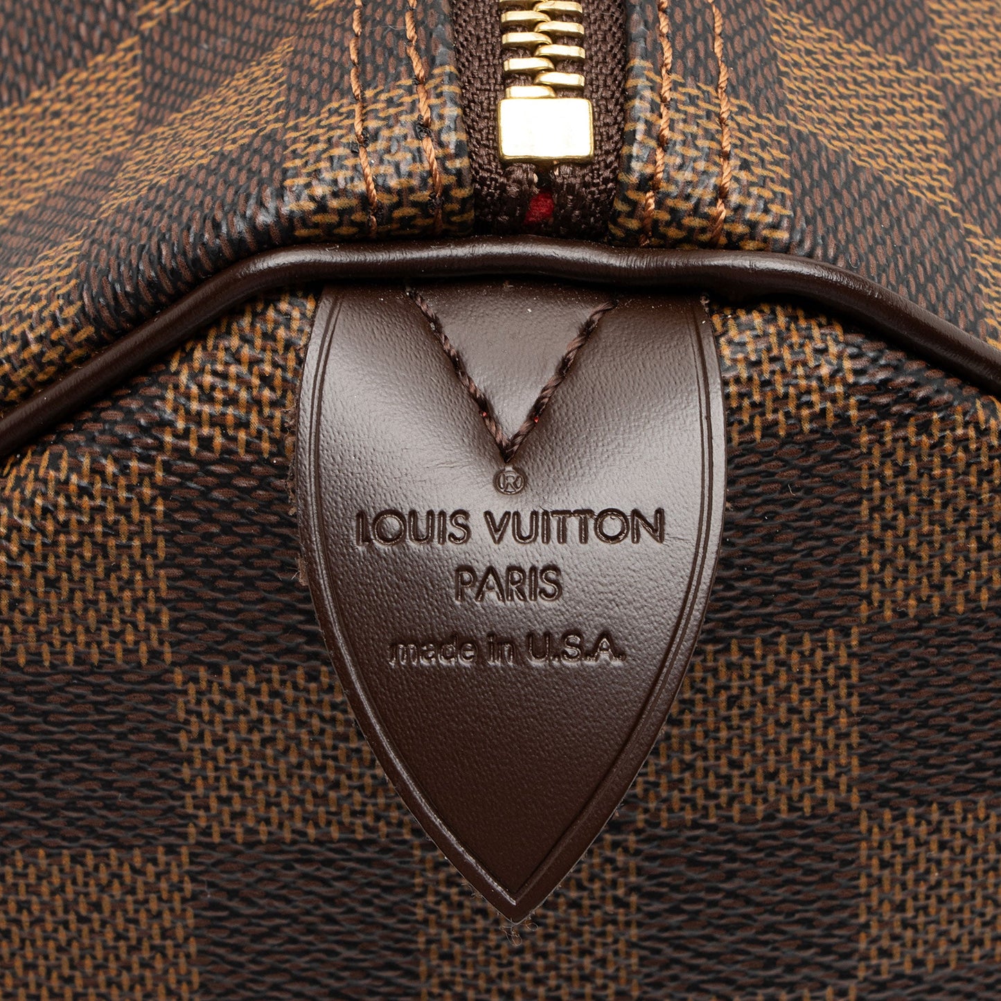 Louis Vuitton Damier Ebene Speedy 30 Satchel