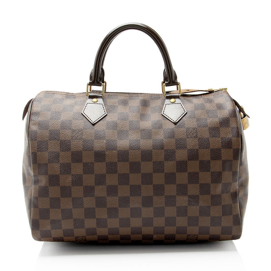 Louis Vuitton Damier Ebene Speedy 30 Satchel