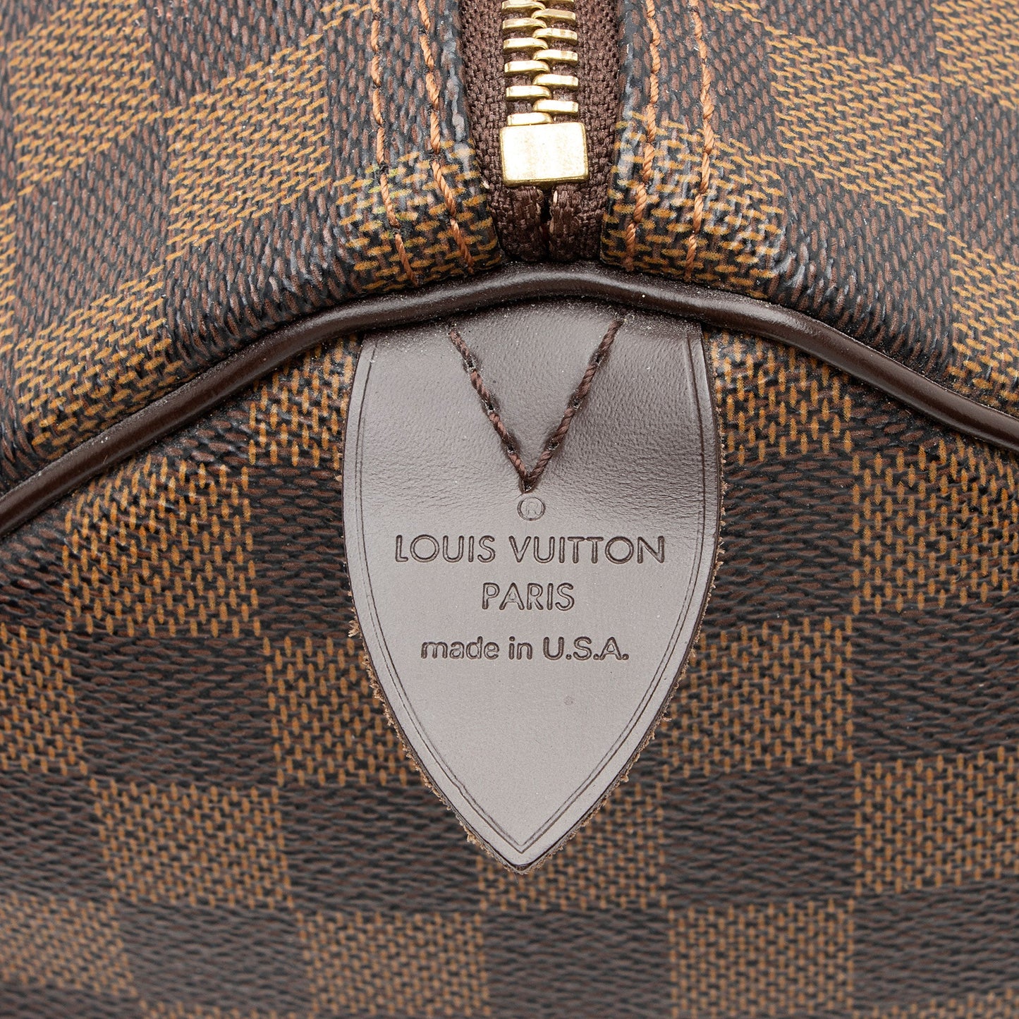 Louis Vuitton Damier Ebene Speedy 30 Satchel