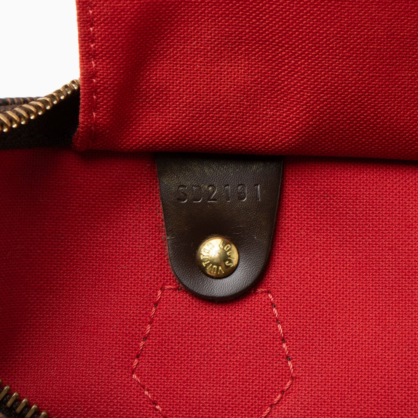 Louis Vuitton Damier Ebene Speedy 30 Satchel