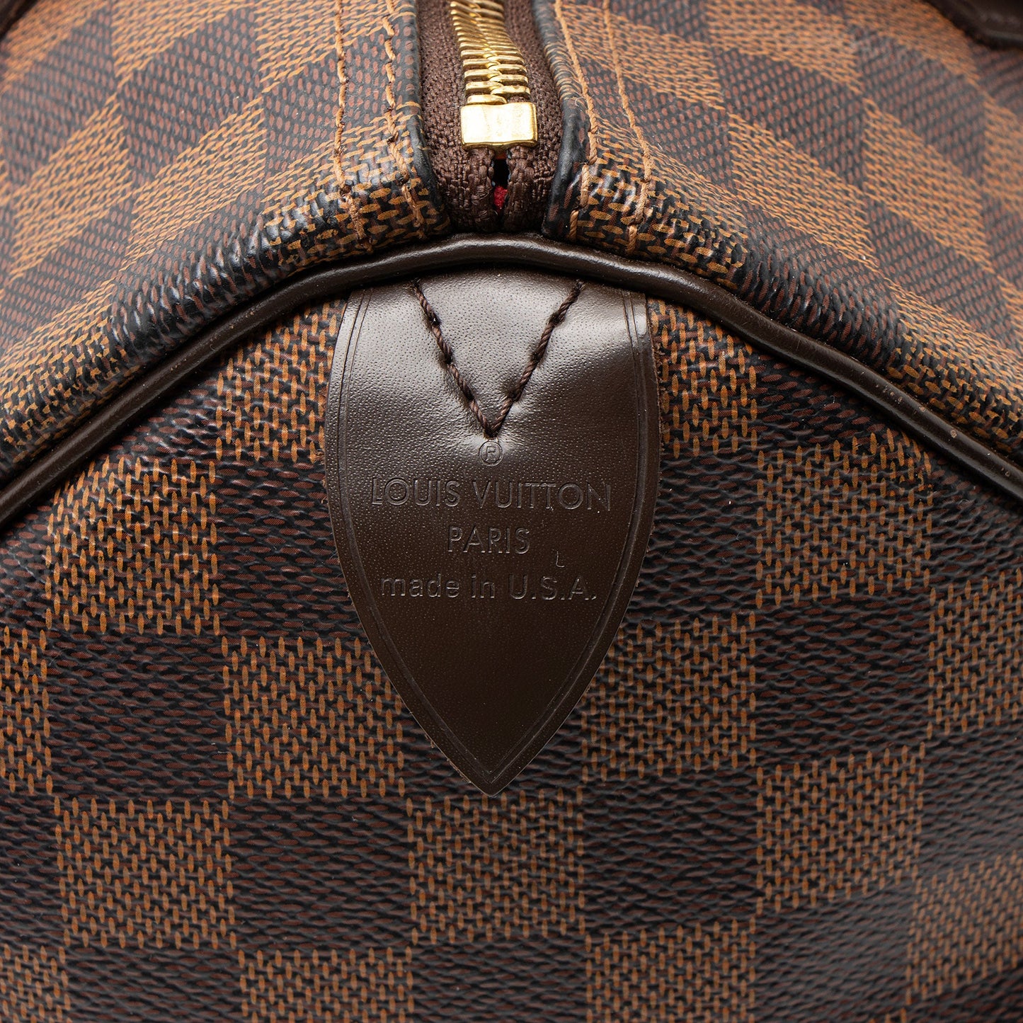 Louis Vuitton Damier Ebene Speedy 30 Satchel