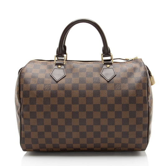 Louis Vuitton Damier Ebene Speedy 30 Satchel