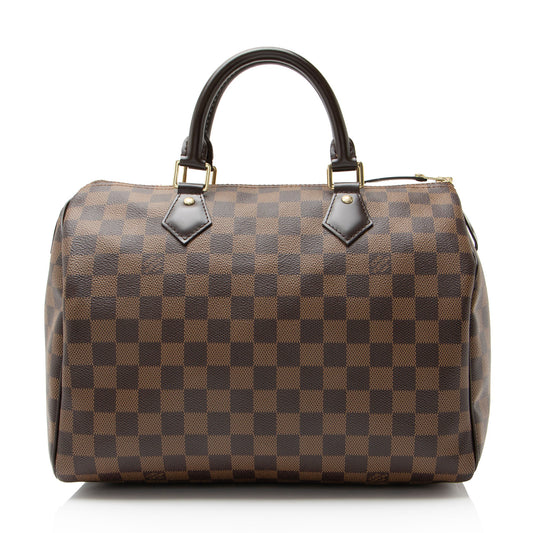 Louis Vuitton Damier Ebene Speedy 30 Satchel