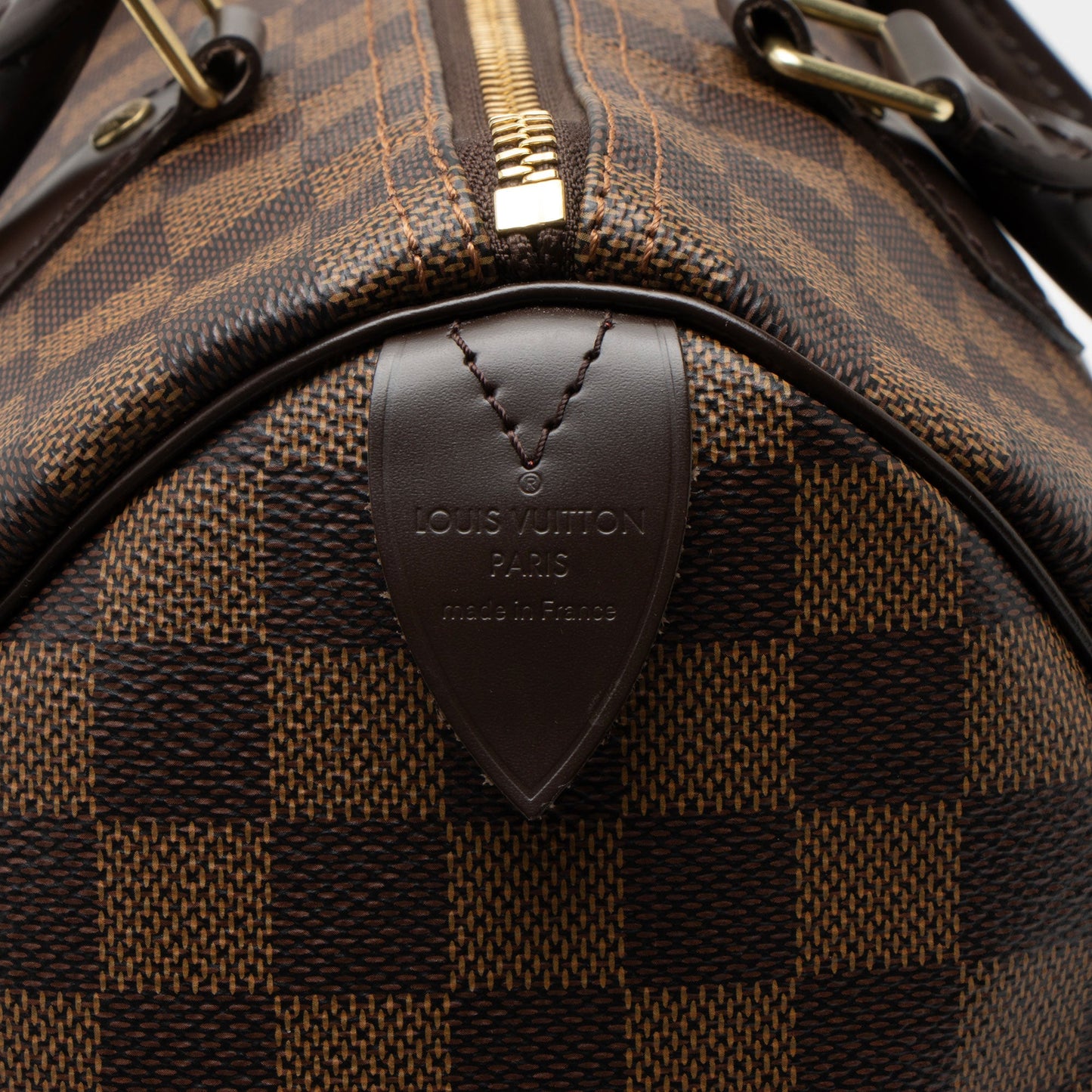 Louis Vuitton Damier Ebene Speedy 30 Satchel