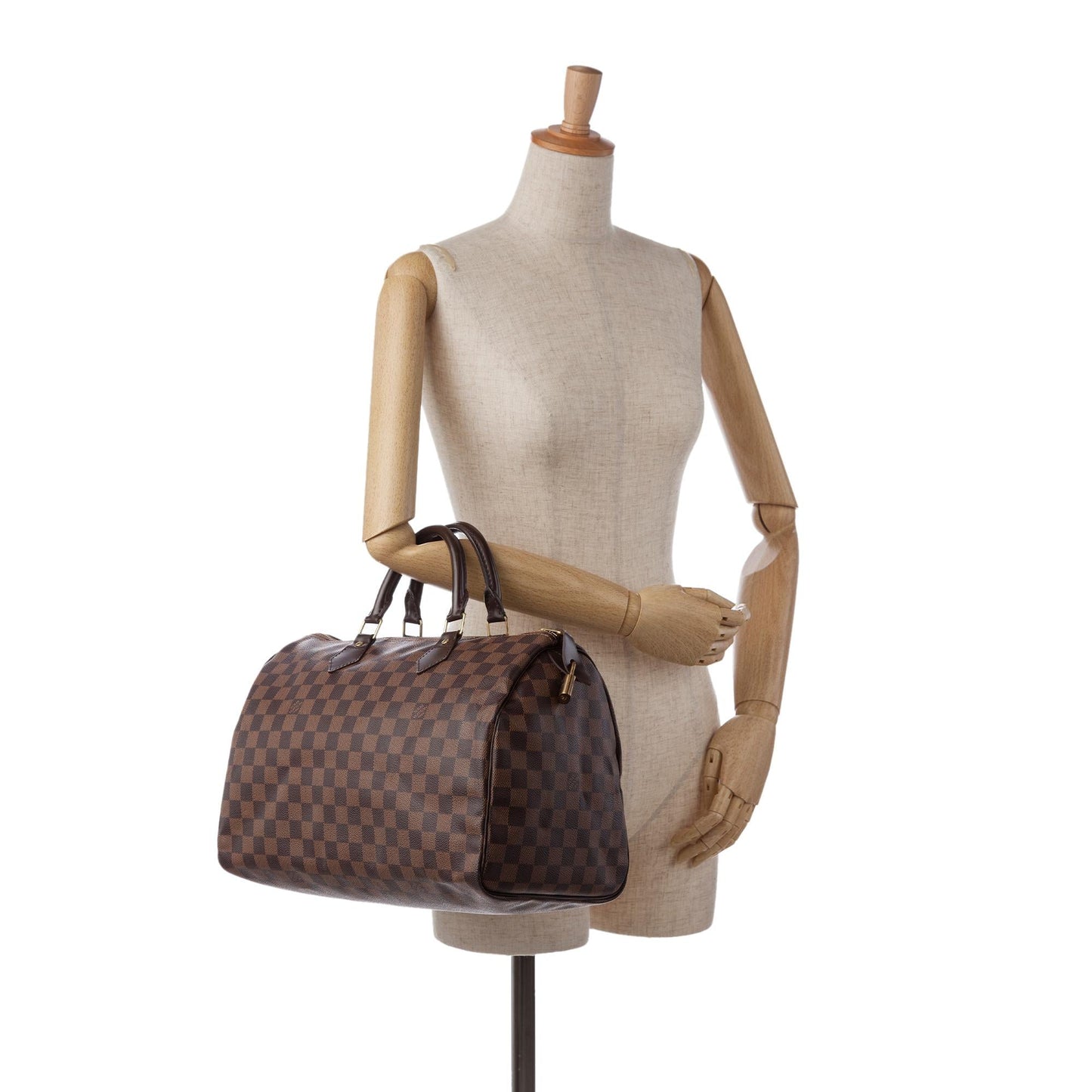 Louis Vuitton Damier Ebene Speedy 30 (SHG-37521)