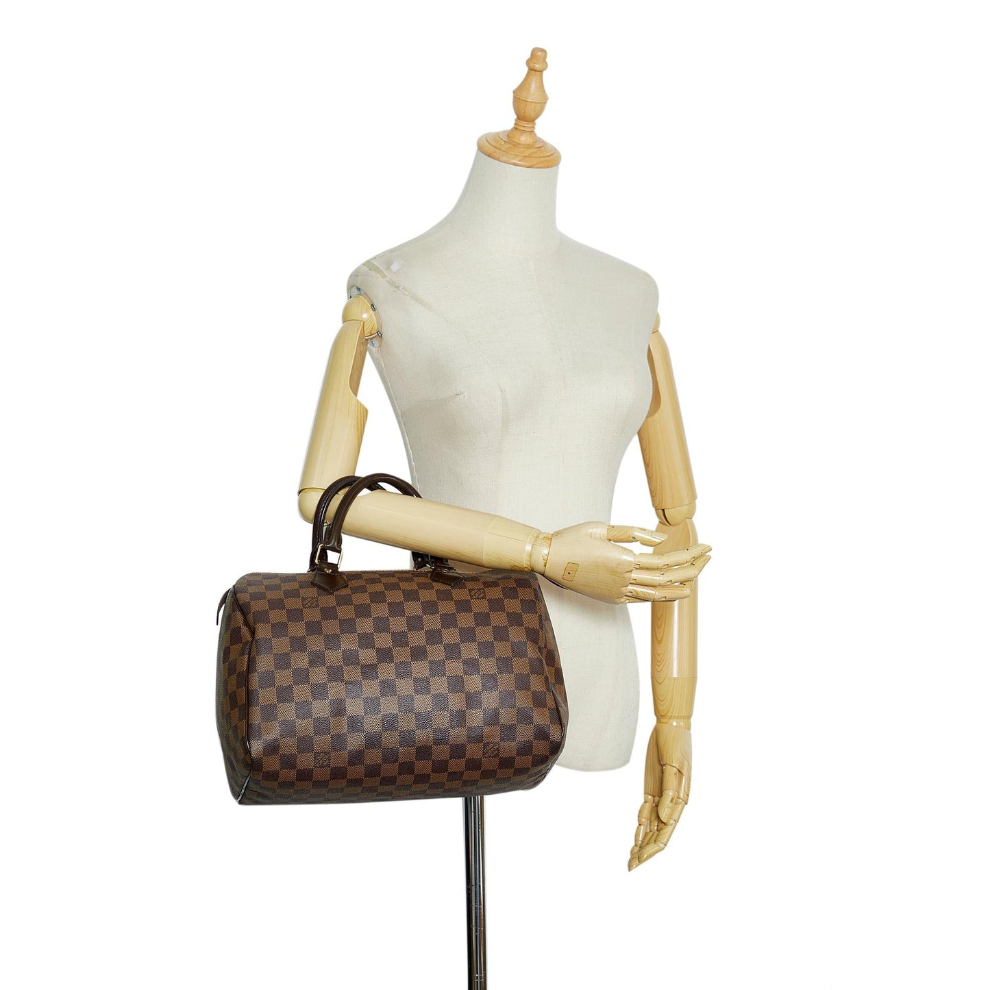 Louis Vuitton Damier Ebene Speedy 30 (SHG-v2qbTc)