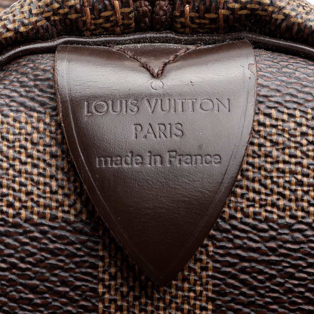 Louis Vuitton Damier Ebene Speedy 35 Satchel -  (SHF-19627)
