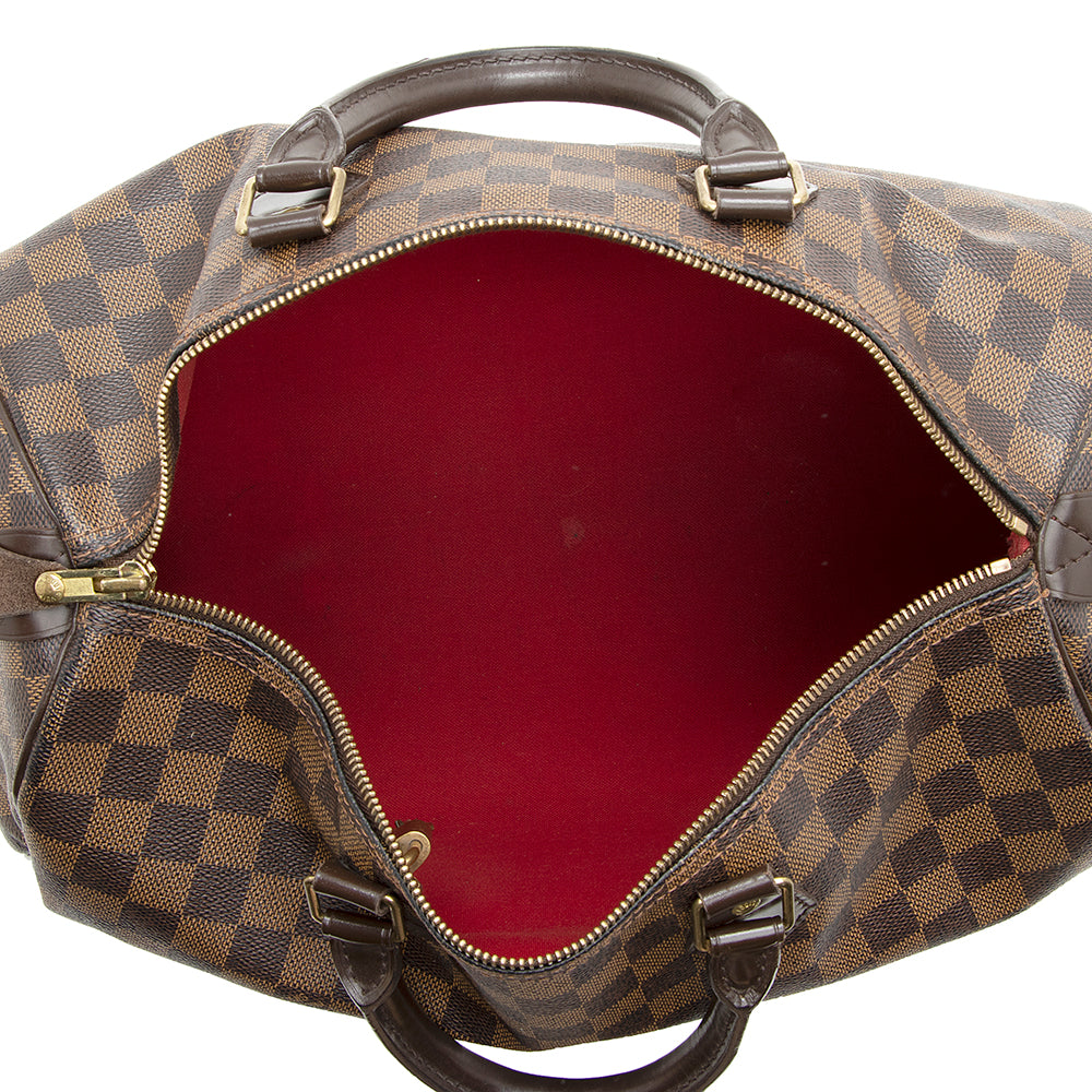 Louis Vuitton Damier Ebene Speedy 35 Satchel (SHF-21063)
