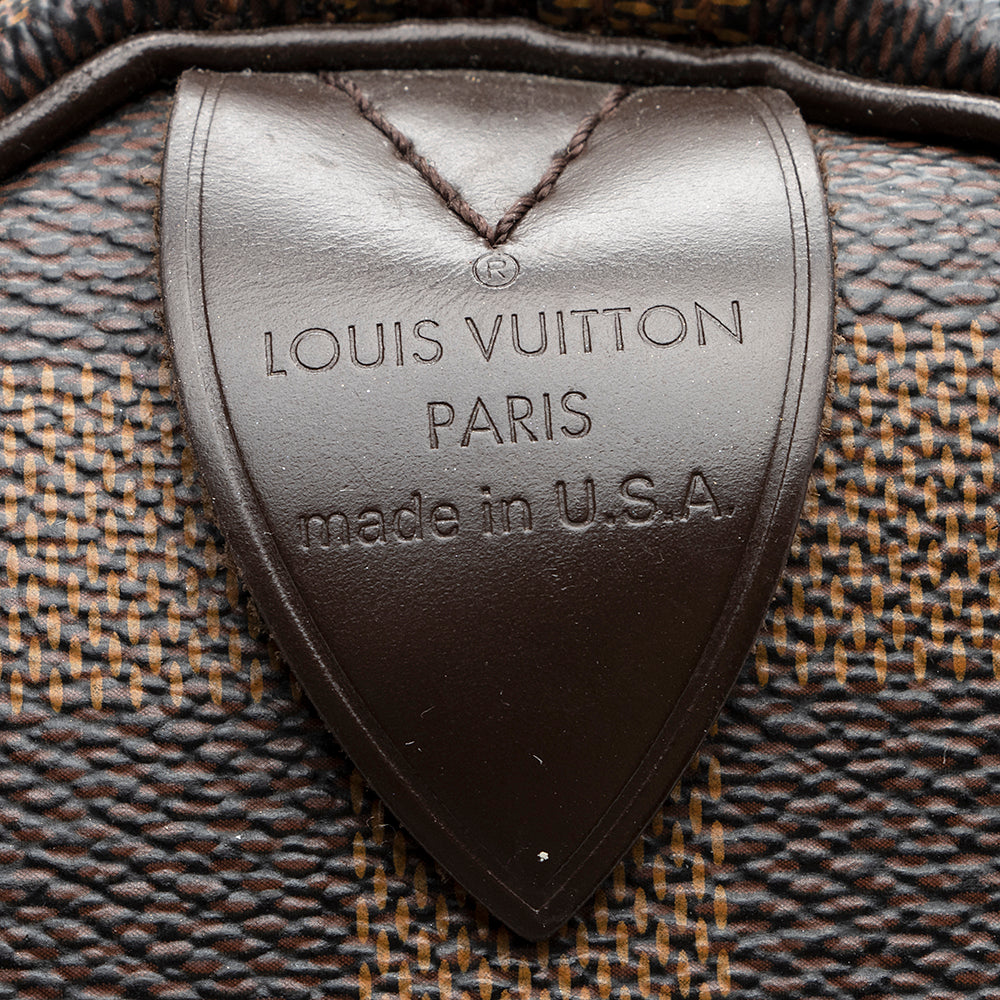 Louis Vuitton Damier Ebene Speedy 35 Satchel (SHF-21063)