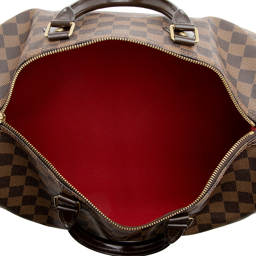 Louis Vuitton Damier Ebene Speedy 35 Satchel (SHF-21567)