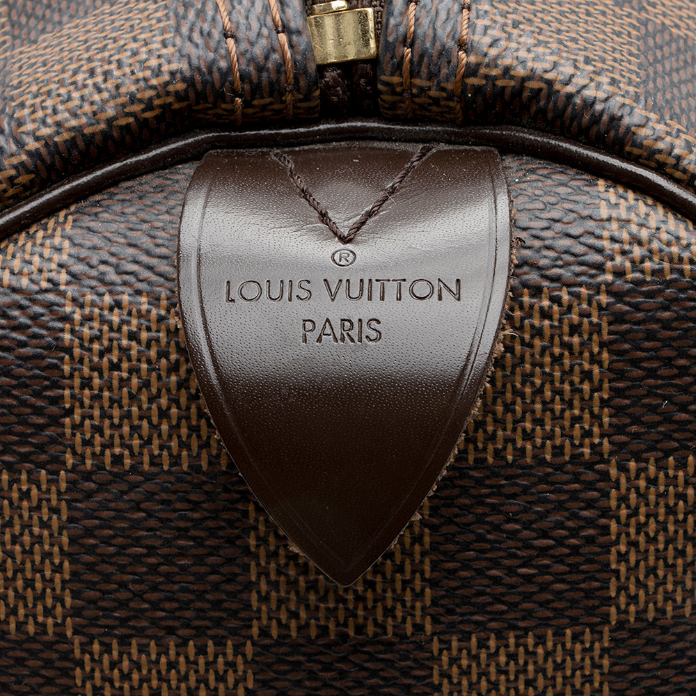 Louis Vuitton Damier Ebene Speedy 35 Satchel (SHF-21567)