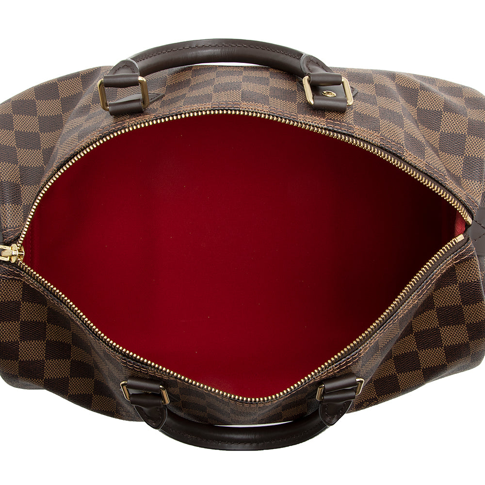 Louis Vuitton Damier Ebene Speedy 35 Satchel (SHF-21854)