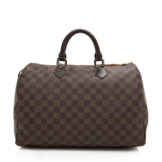 Louis Vuitton Damier Ebene Speedy 35 Satchel (SHF-Jmeppd)