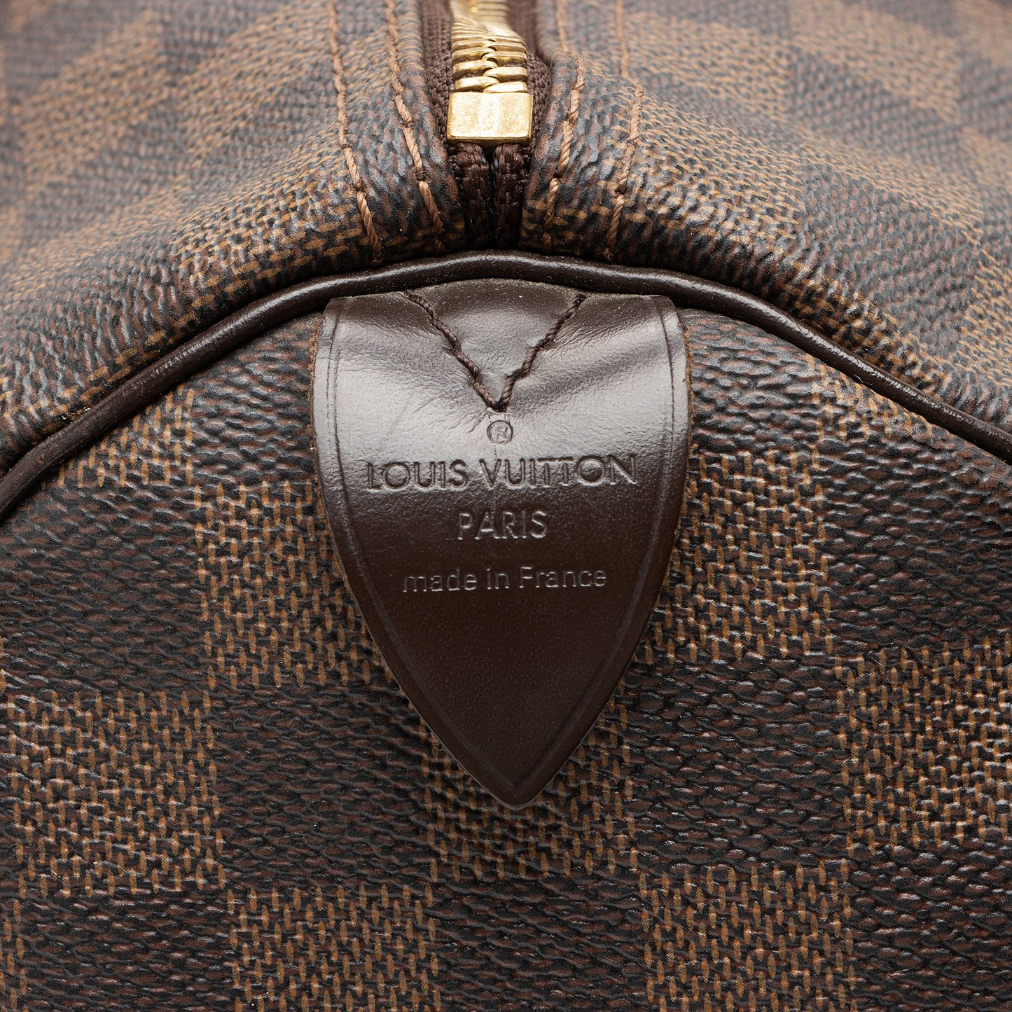 Louis Vuitton Damier Ebene Speedy 35 Satchel
