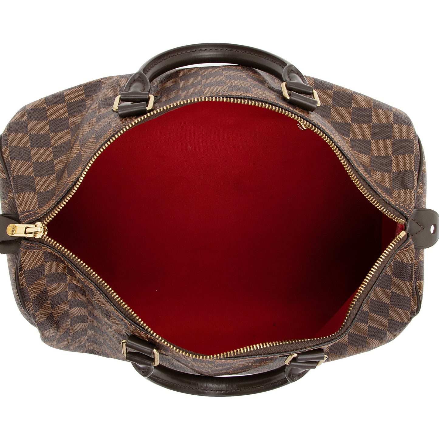 Louis Vuitton Damier Ebene Speedy 35 Satchel (SHF-gtaJsL)