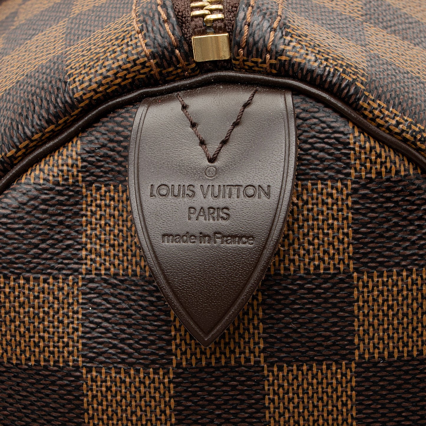 Louis Vuitton Damier Ebene Speedy 35 Satchel