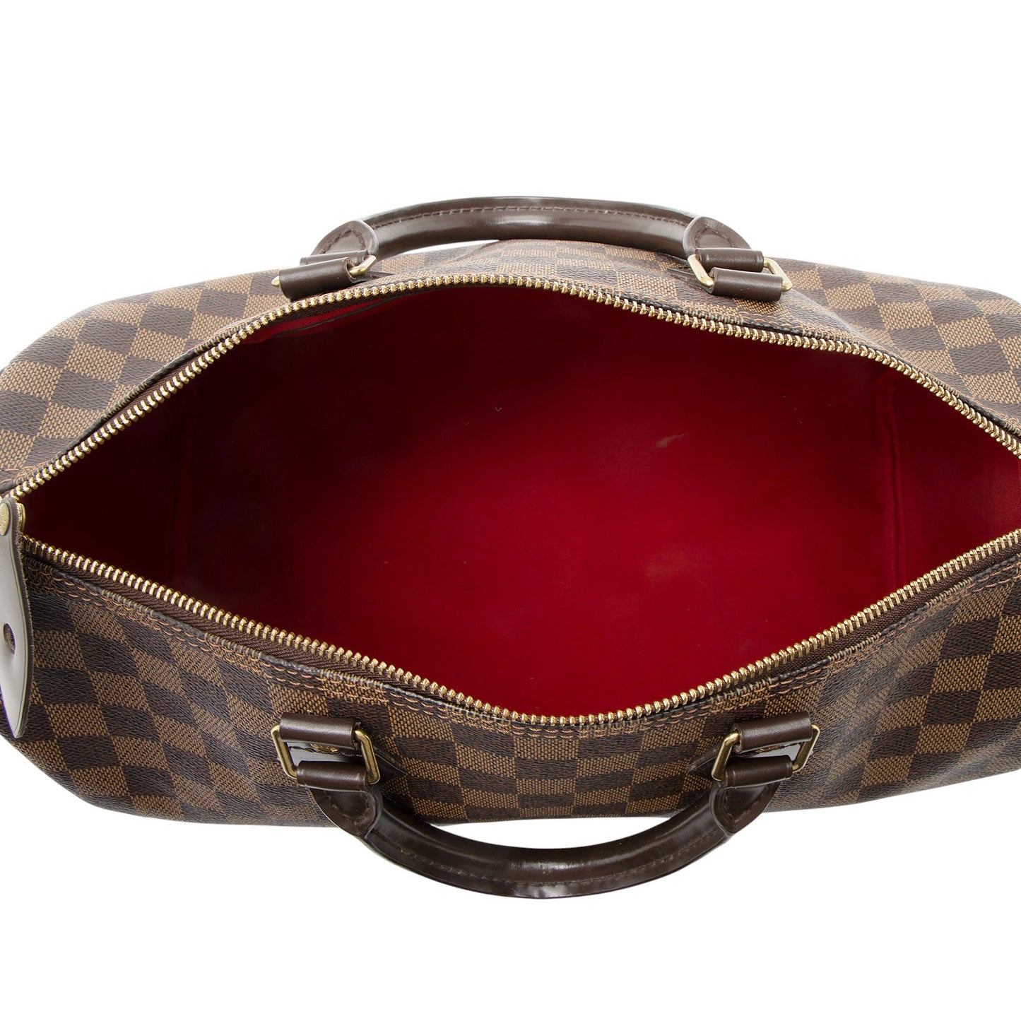 Louis Vuitton Damier Ebene Speedy 35 Satchel