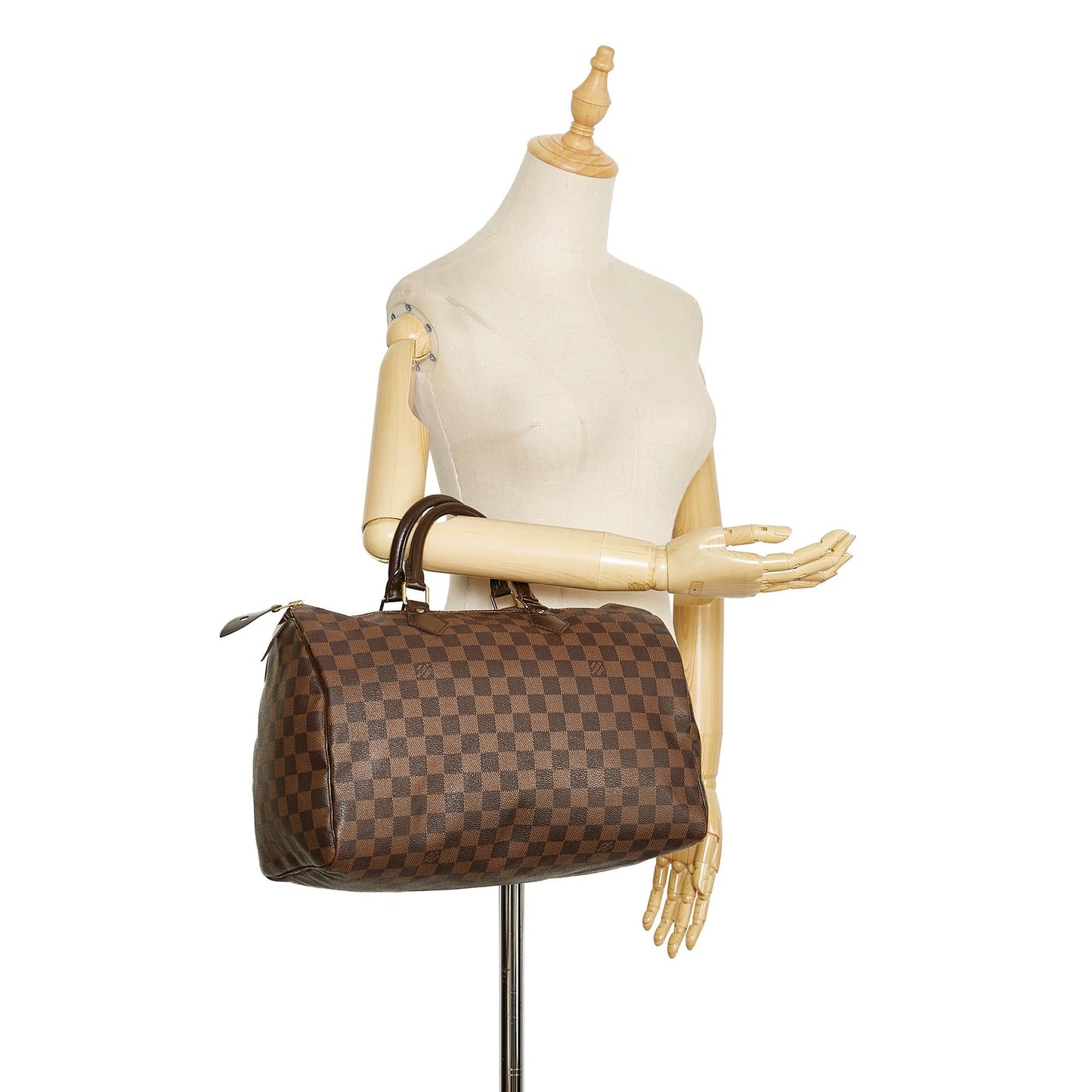 Louis Vuitton Damier Ebene Speedy 35 (SHG-Vmi4oA)