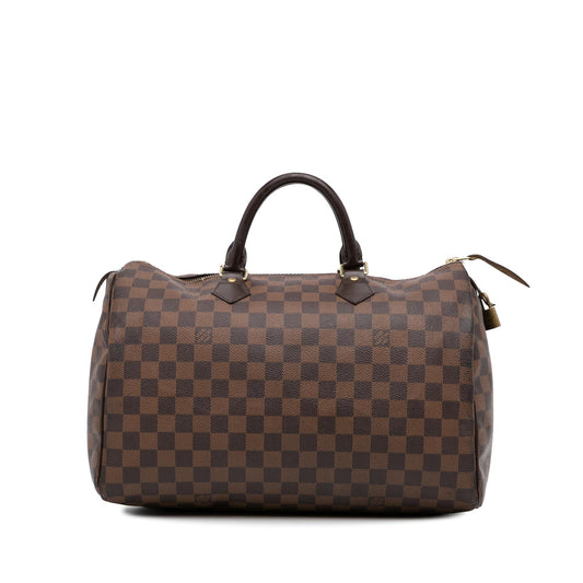Louis Vuitton Damier Ebene Speedy 35 (SHG-7aw1WY)