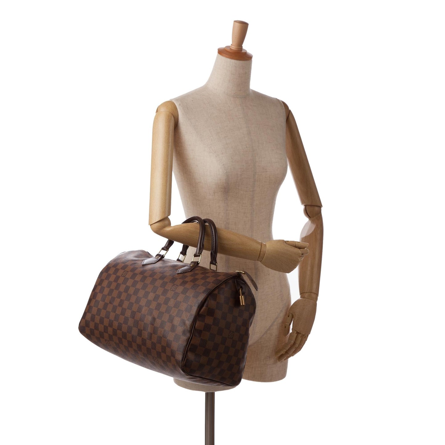 Louis Vuitton Damier Ebene Speedy 35 (SHG-7aw1WY)