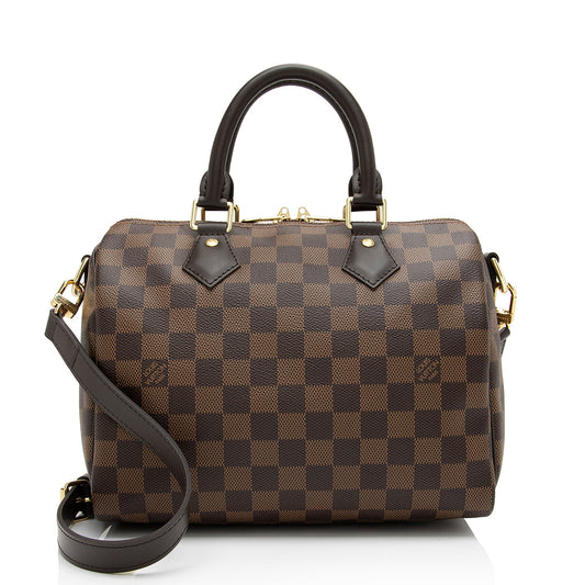 Louis Vuitton Damier Ebene Speedy Bandouliere 25 Satchel (SHF-G4jOep)