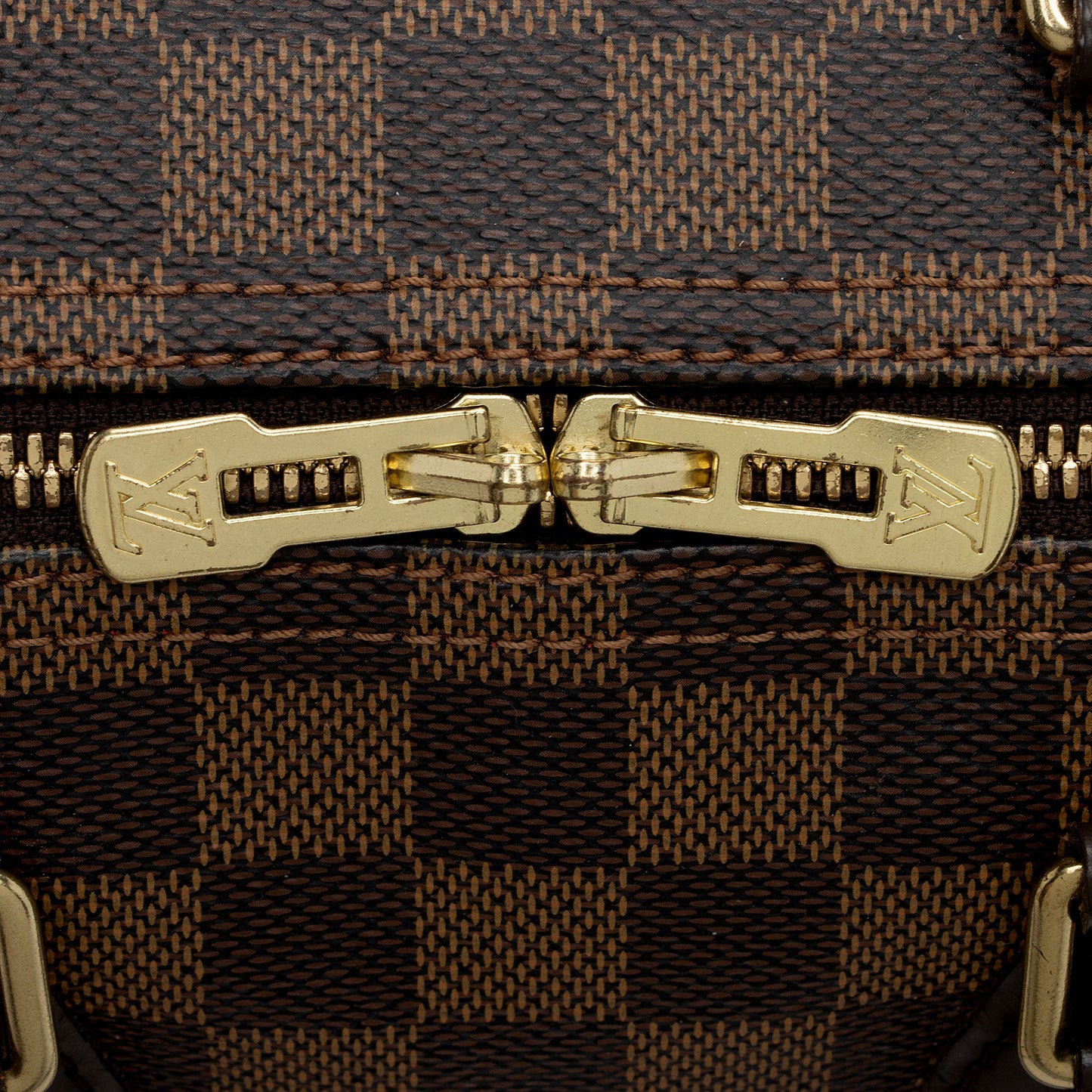 Louis Vuitton Damier Ebene Speedy Bandouliere 25 Satchel (SHF-El704A)