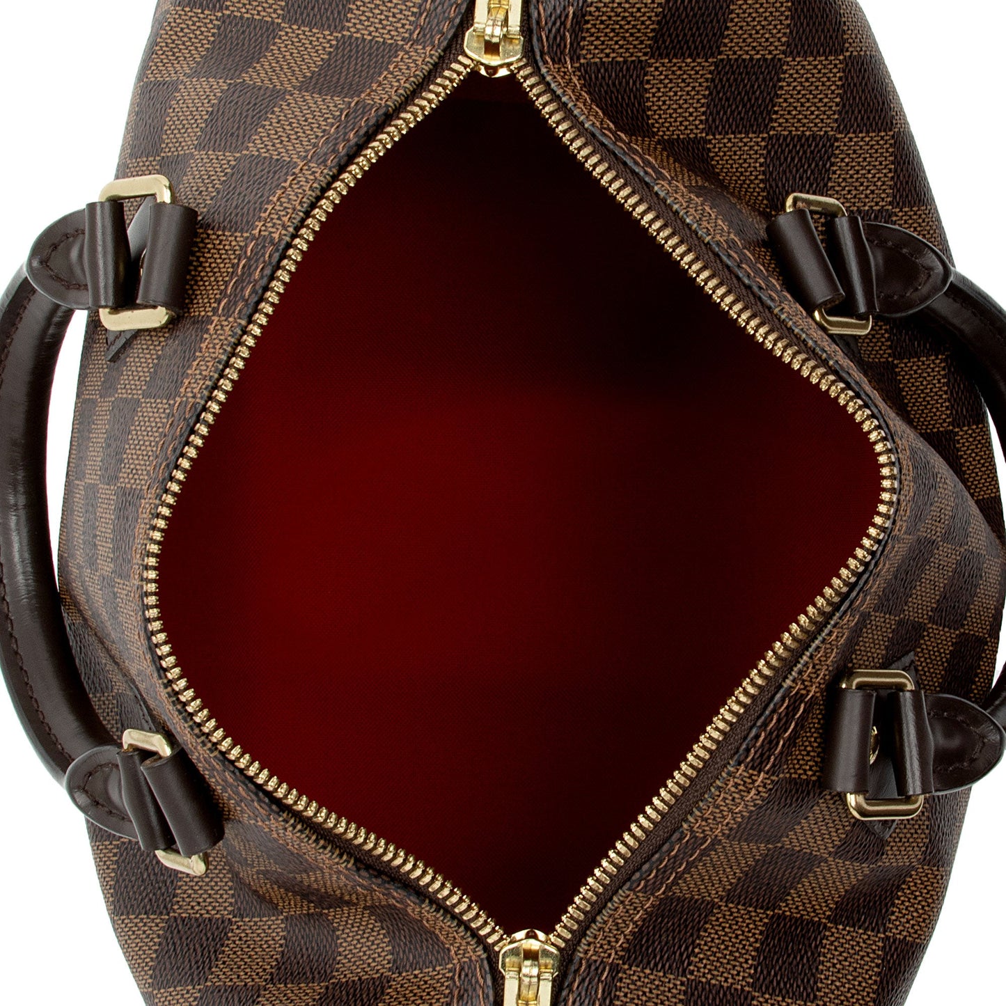 Louis Vuitton Damier Ebene Speedy Bandouliere 25 Satchel (SHF-El704A)