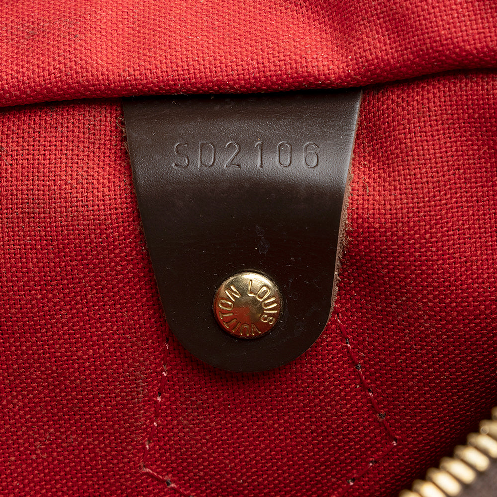 Louis Vuitton Damier Ebene Speedy Bandouliere 30 Satchel (SHF-21423)